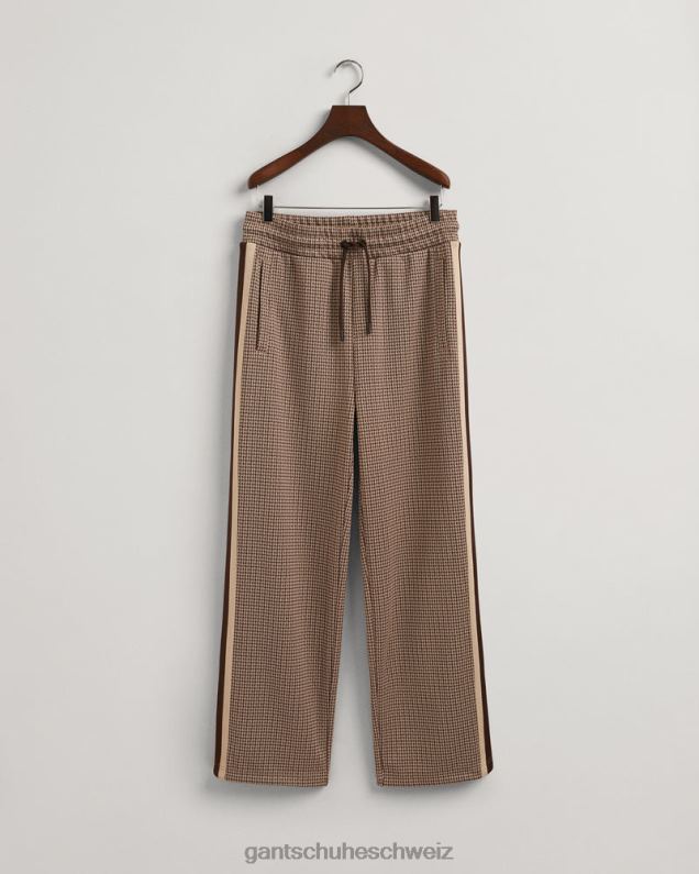 Männer Trainingshose mit Hahnentrittmuster 0LP6X225 GANT Schokoladenbraun