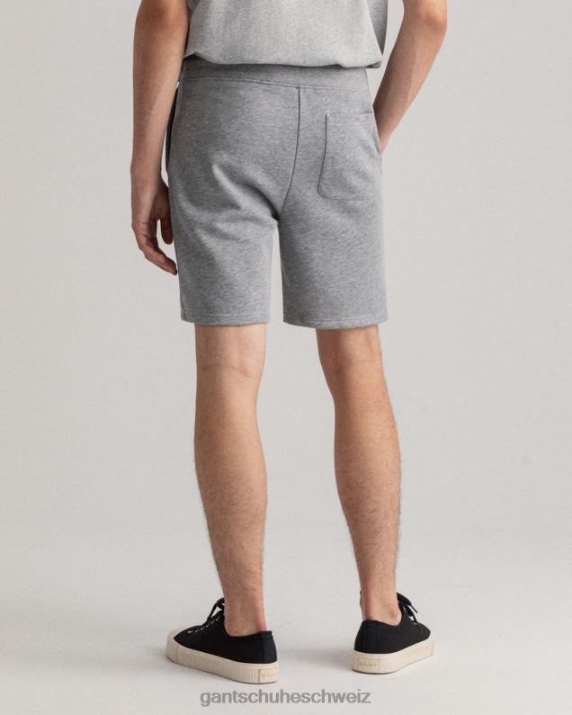 Männer Originale Sweatshorts 0LP6X399 GANT graue Melange