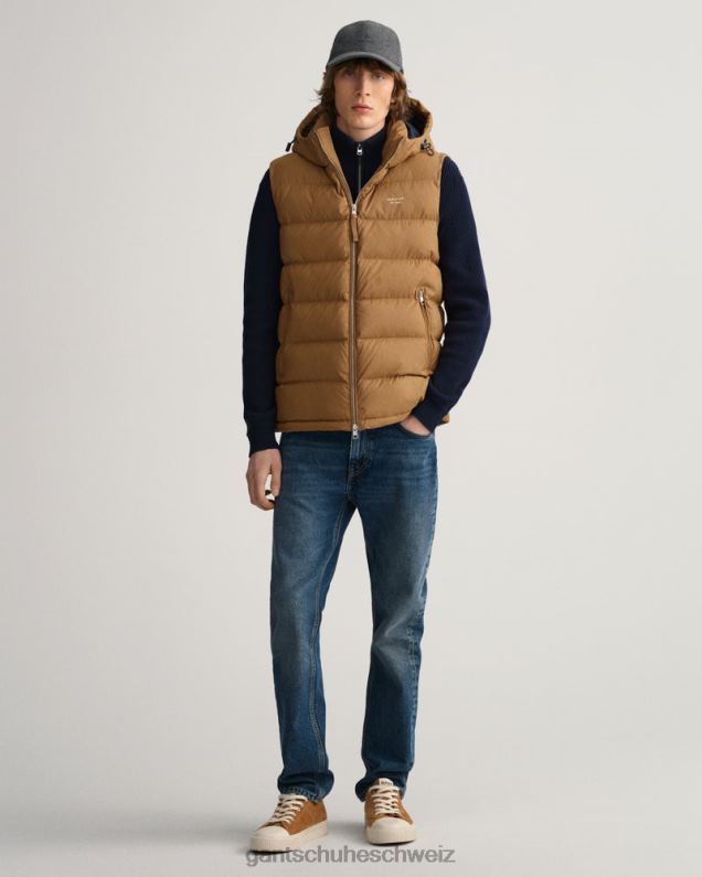 Männer Aktive Wolkenweste 0LP6X395 GANT geröstete Walnuss