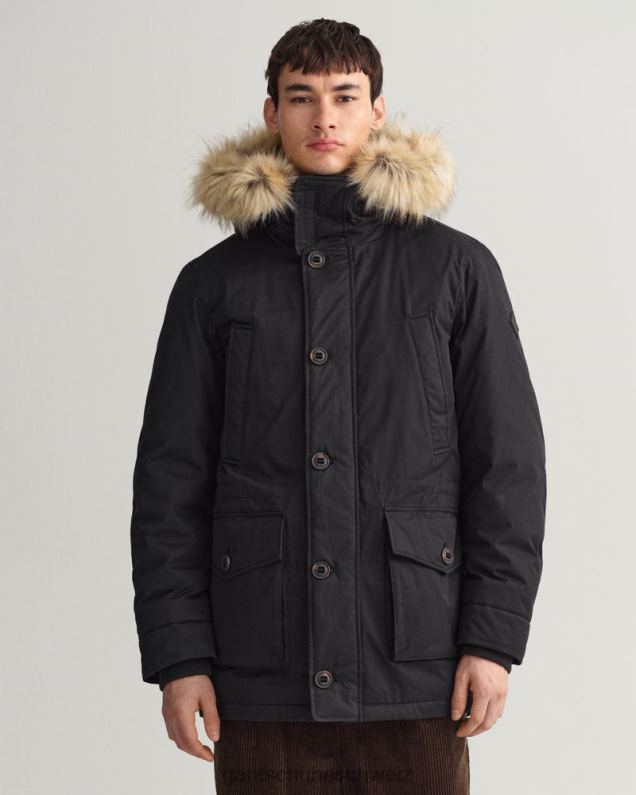 Männer Winterparka 0LP6X368 GANT Schwarz