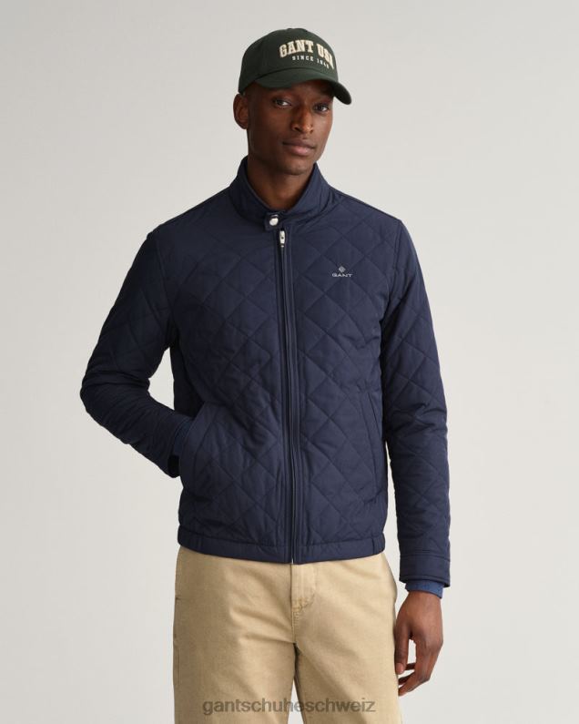 Männer gesteppte Windjacke 0LP6X372 GANT Abendblau