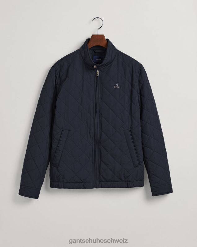 Männer gesteppte Windjacke 0LP6X372 GANT Abendblau