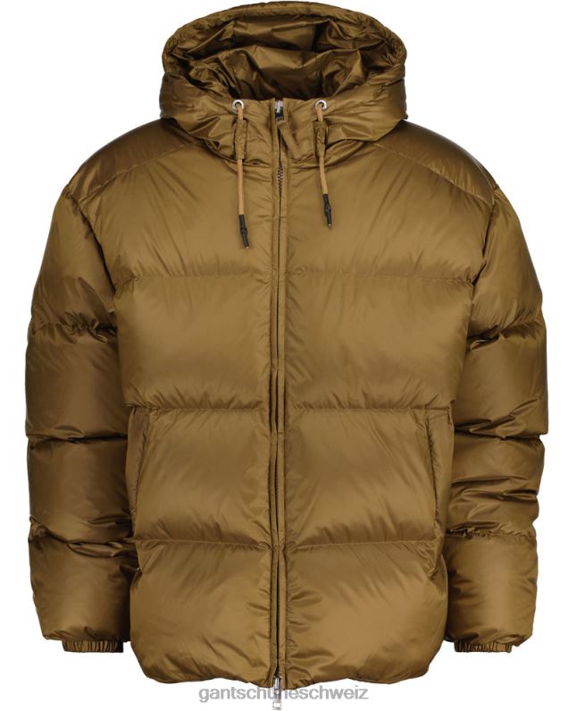 Männer glänzende Pufferjacke 0LP6X375 GANT Toffeebeige