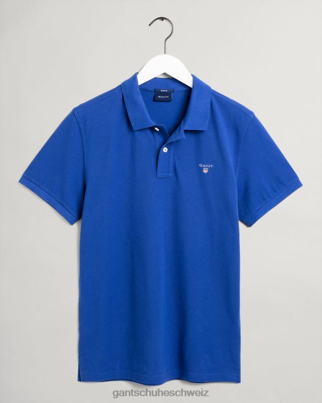 Männer Originales Piqué-Poloshirt 0LP6X101 GANT College-Blau