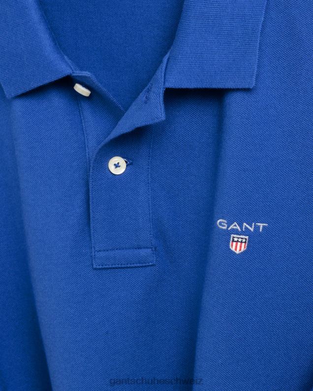 Männer Originales Piqué-Poloshirt 0LP6X101 GANT College-Blau