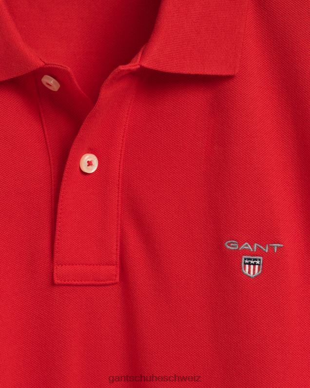 Männer Originales Piqué-Poloshirt 0LP6X110 GANT Hellrot