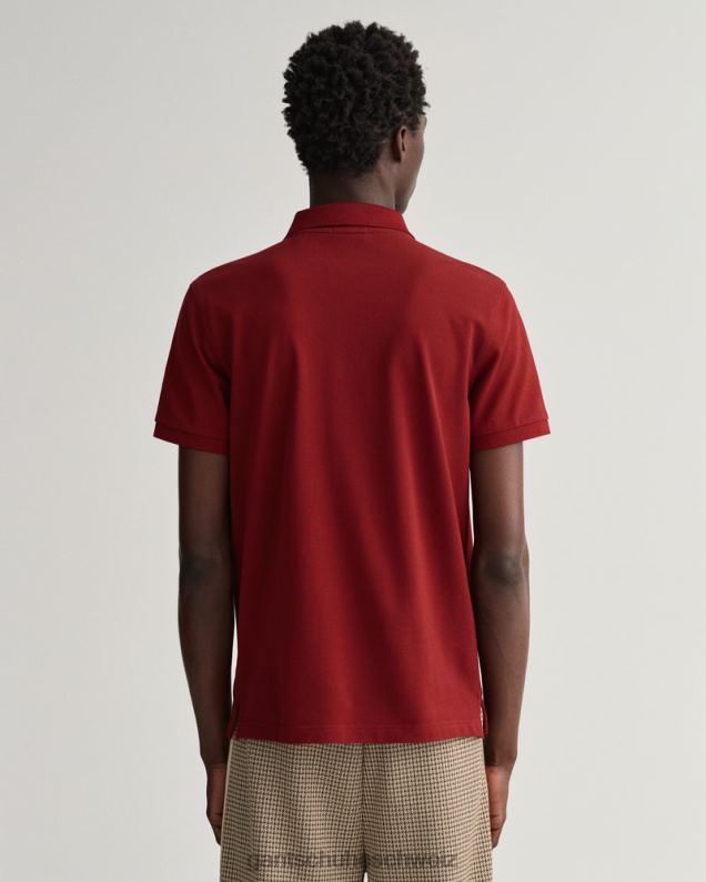 Männer Originales Piqué-Poloshirt 0LP6X95 GANT prall rot