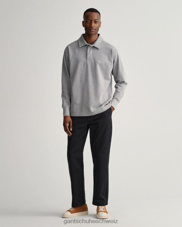 Männer Icon G Sweat Heavy Rugger 0LP6X202 GANT graue Melange