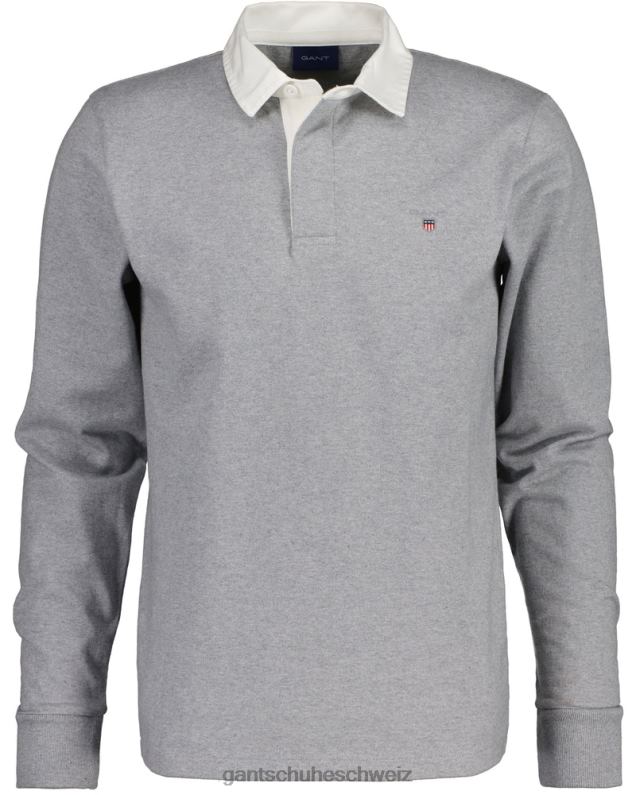 Männer solider schwerer Rugger 0LP6X213 GANT graue Melange