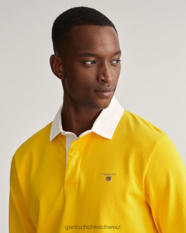 Männer solider schwerer Rugger 0LP6X220 GANT Sonnenlicht gelb