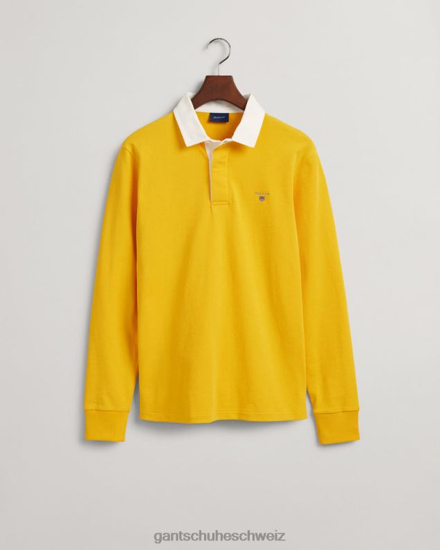 Männer solider schwerer Rugger 0LP6X220 GANT Sonnenlicht gelb