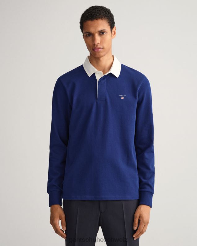 Männer solider schwerer Rugger 0LP6X221 GANT tiefes Blau