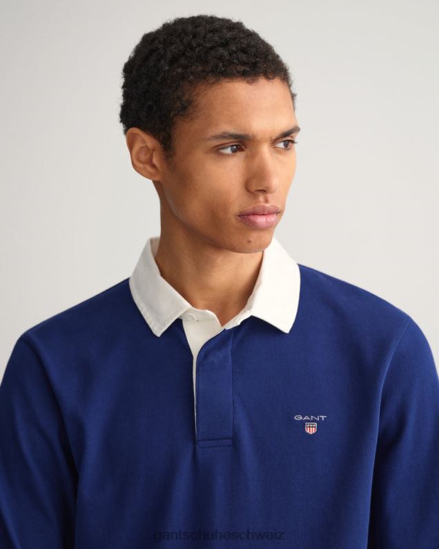 Männer solider schwerer Rugger 0LP6X221 GANT tiefes Blau