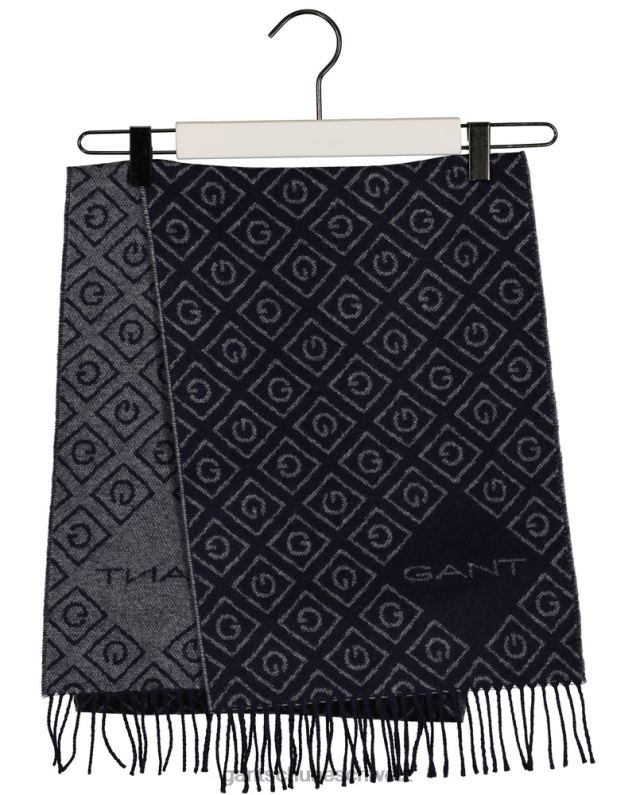 Männer Icon G Wollschal 0LP6X574 GANT klassisches Blau