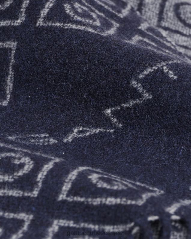 Männer Icon G Wollschal 0LP6X574 GANT klassisches Blau