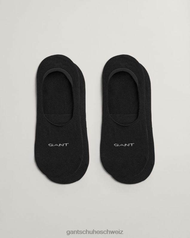 Männer 2er-Pack unsichtbare Socken 0LP6X539 GANT Schwarz