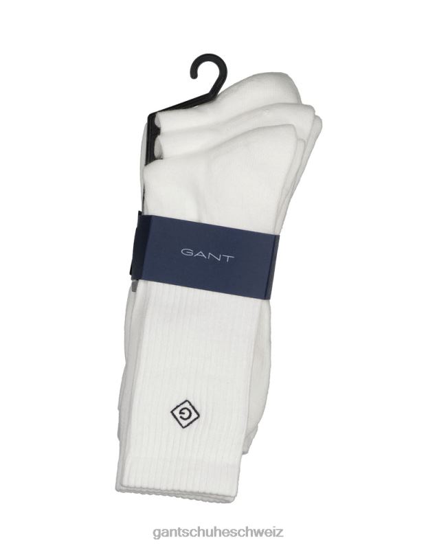 Männer 3er-Pack Sportsocken 0LP6X528 GANT Weiß