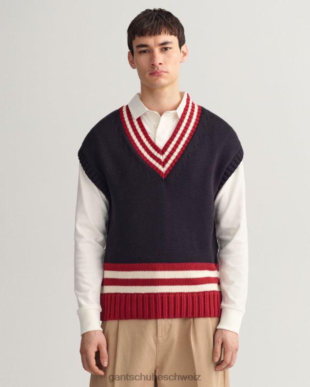 Männer übergroße Weste 0LP6X342 GANT Herbstsonnenuntergang