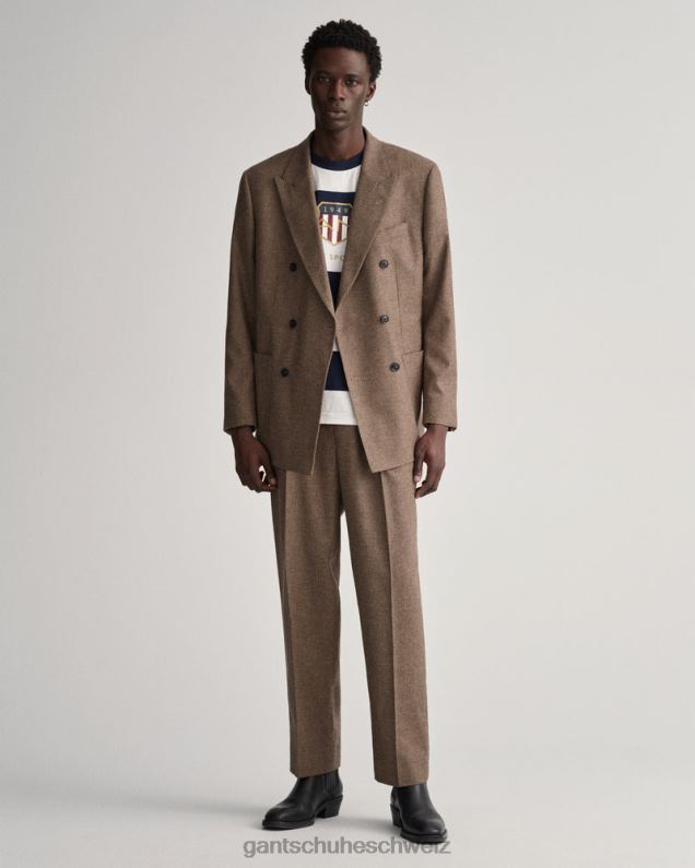 Männer Archiv-Schild-T-Shirt mit Balkenstreifen 0LP6X198 GANT Eierschale