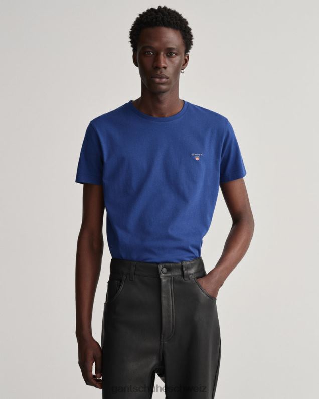 Männer Original-T-Shirt 0LP6X135 GANT tiefes Blau