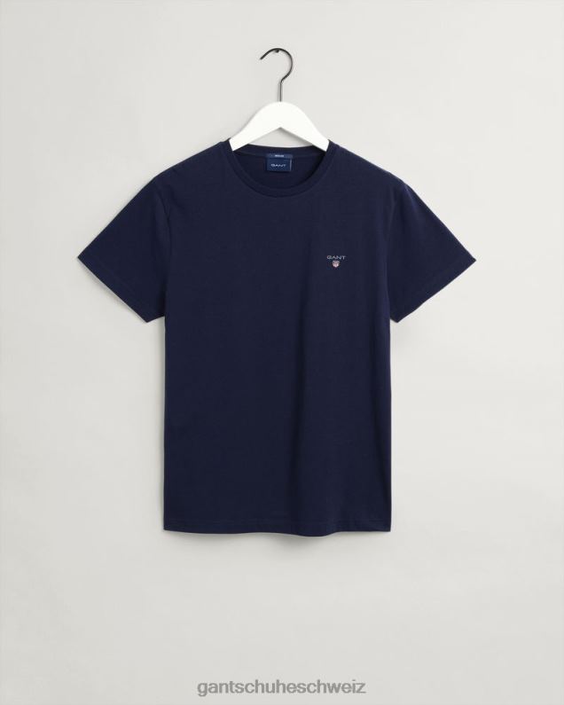 Männer Original-T-Shirt 0LP6X143 GANT Abendblau