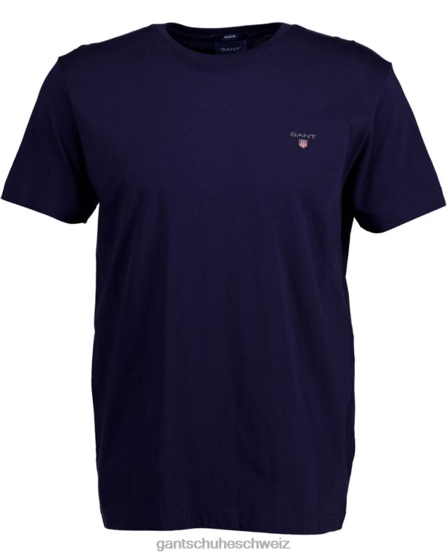 Männer Original-T-Shirt 0LP6X143 GANT Abendblau