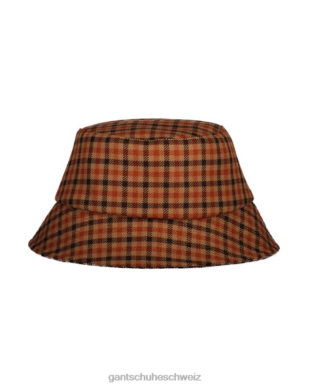 Frauen Karo-Fischerhut 0LP6X790 GANT goldorange