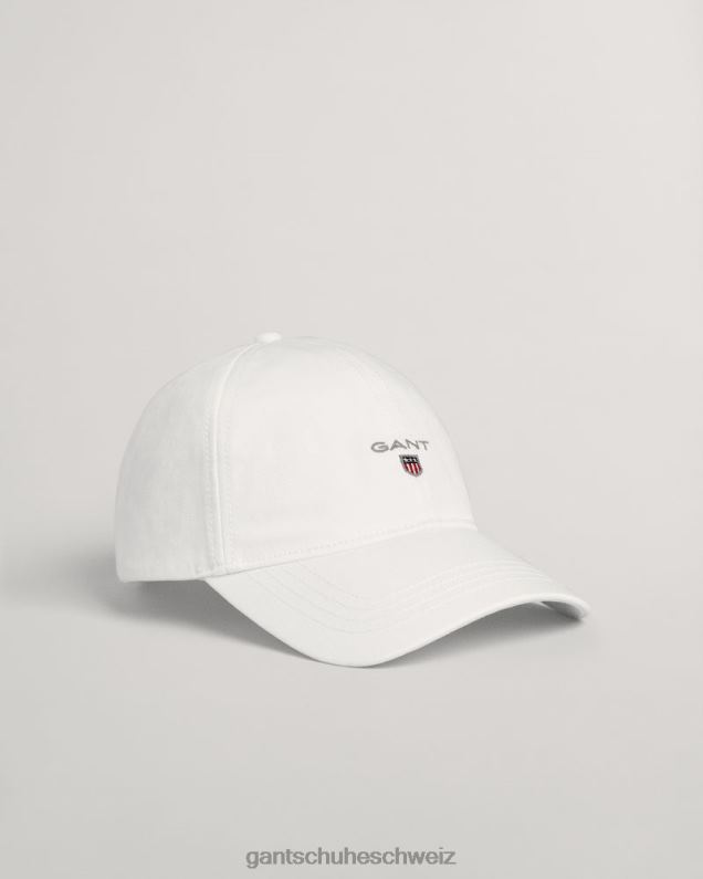 Frauen Mütze aus Baumwolltwill 0LP6X793 GANT Weiß