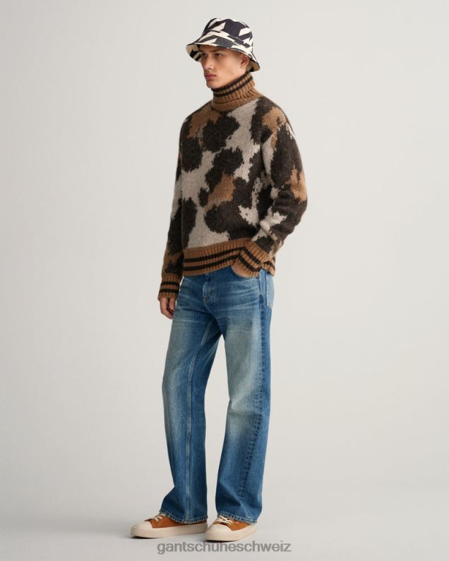 Männer Fischerhut mit Hahnentrittmuster 0LP6X470 GANT Ebenholzschwarz