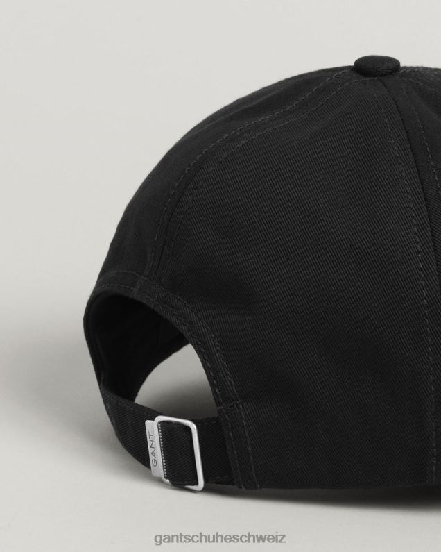 Männer Mütze aus Baumwolltwill 0LP6X493 GANT Schwarz