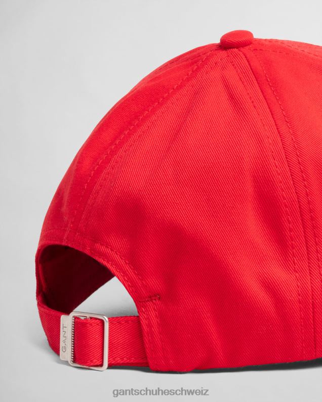 Männer Mütze aus Baumwolltwill 0LP6X496 GANT Hellrot