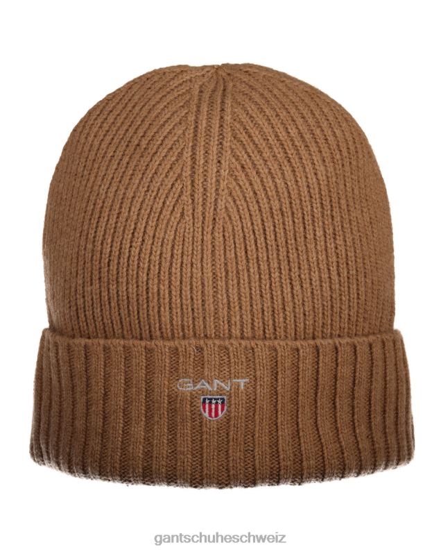 Männer Mütze mit Wollfutter 0LP6X510 GANT geröstete Walnuss