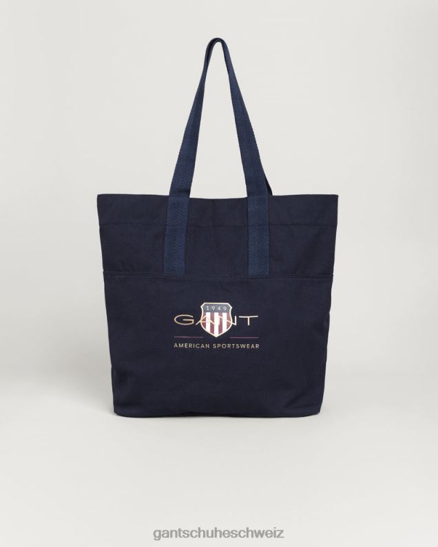 Männer Archivschild-Einkaufstasche 0LP6X457 GANT Marine