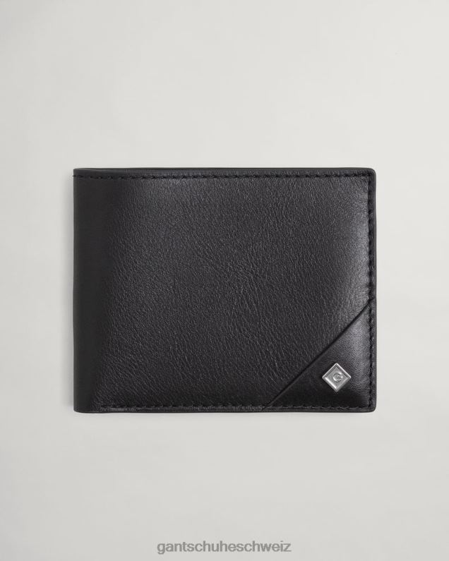 Männer Ledergeldbörse 0LP6X455 GANT Schwarz