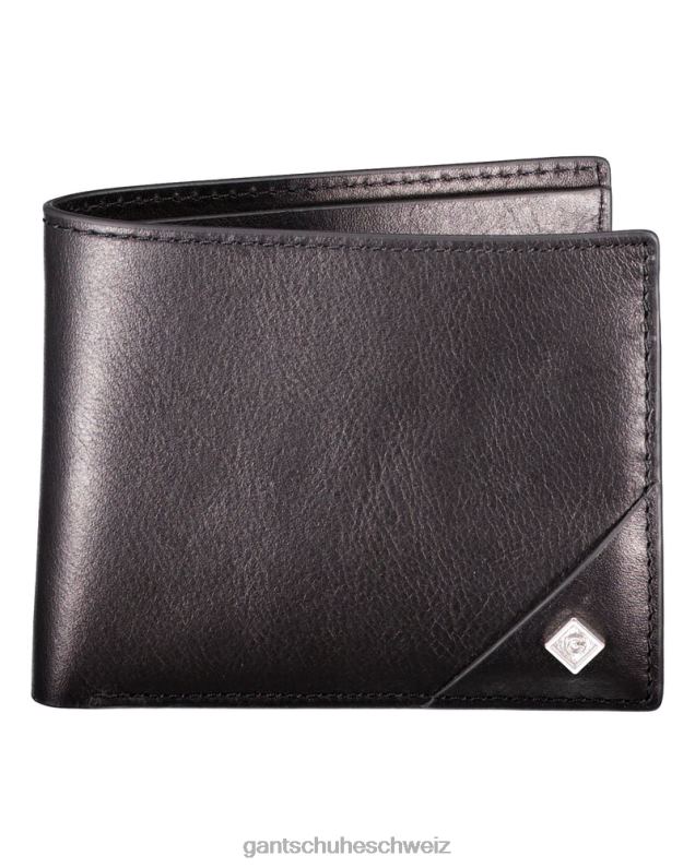 Männer Ledergeldbörse 0LP6X455 GANT Schwarz