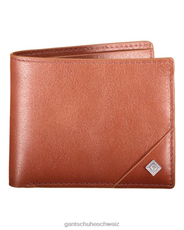 Männer Ledergeldbörse 0LP6X456 GANT lehmbraun