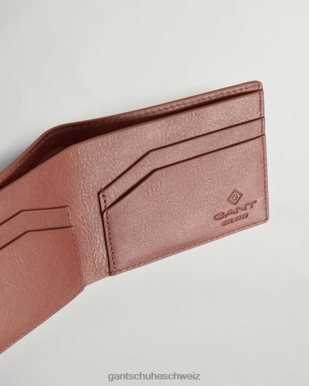 Männer Ledergeldbörse 0LP6X456 GANT lehmbraun